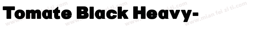 Tomate Black Heavy字体转换